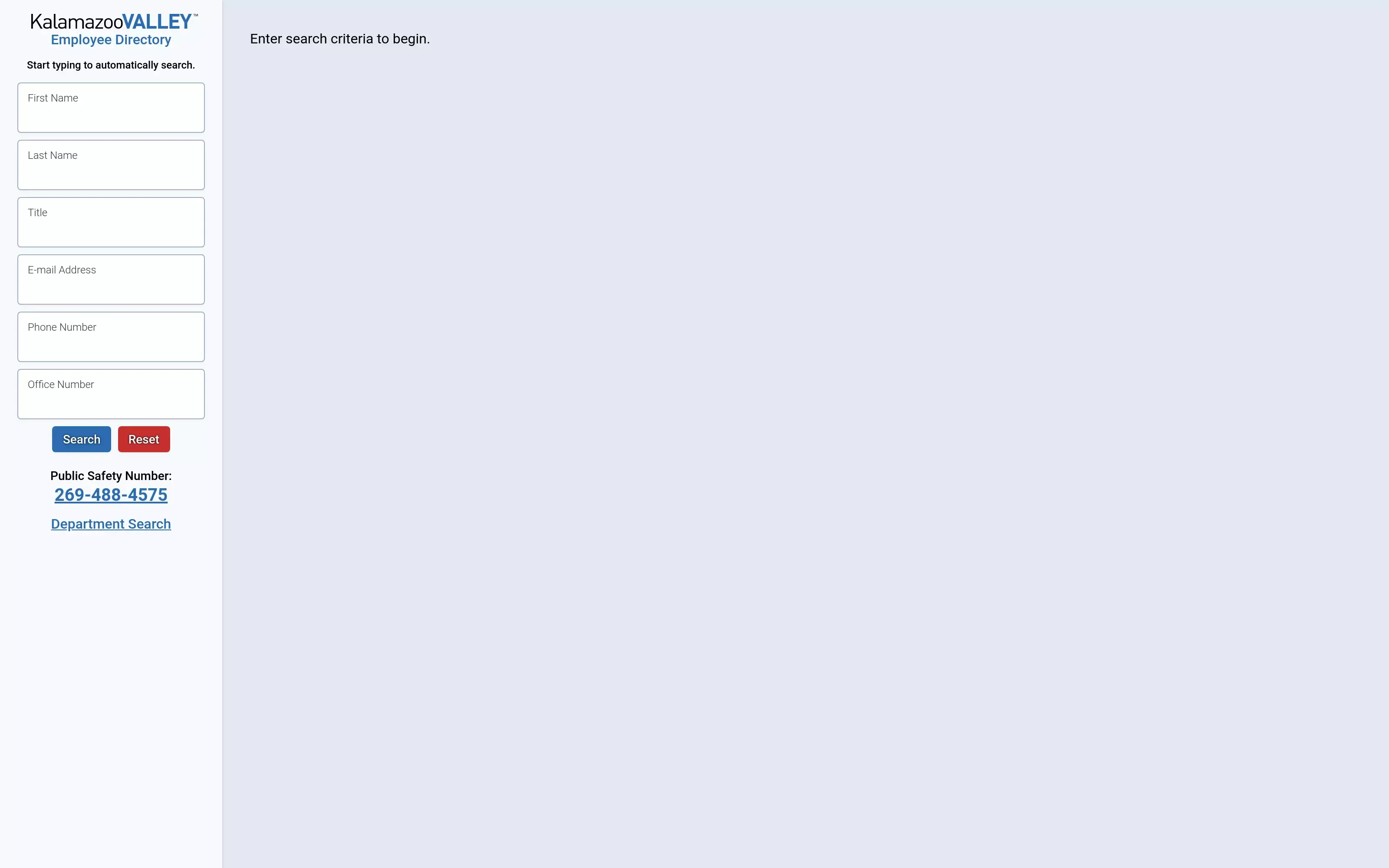 Employee Directory screenshot
